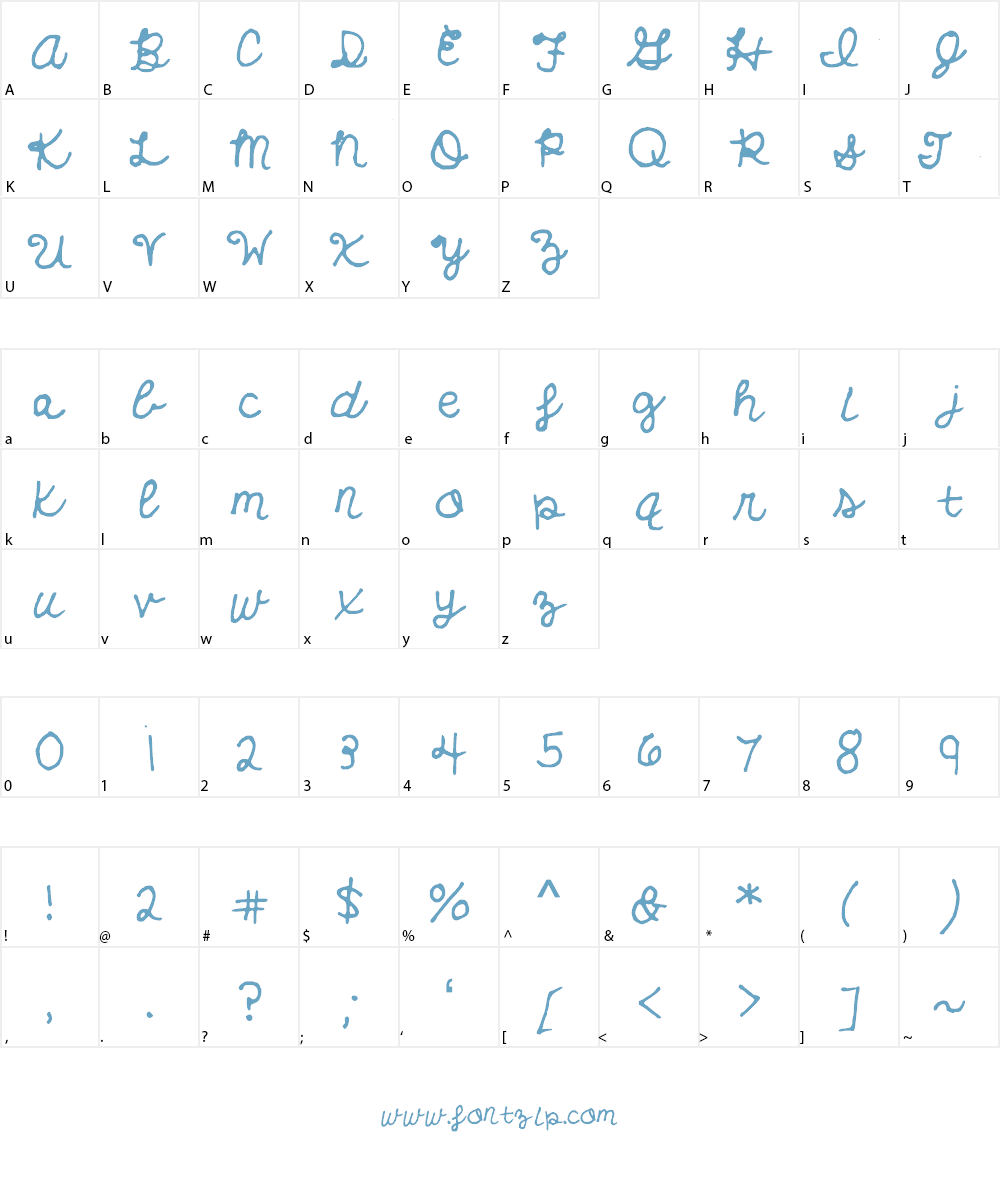 EverythingHasChanged Font Character